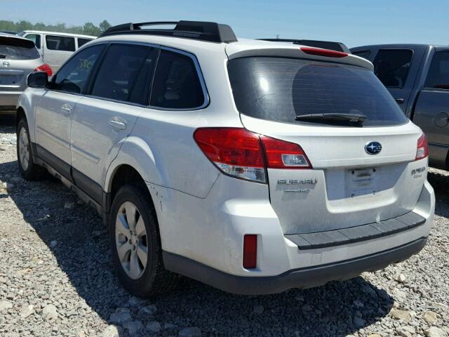 4S4BRCAC8C3254384 - 2012 SUBARU OUTBACK 2. WHITE photo 3