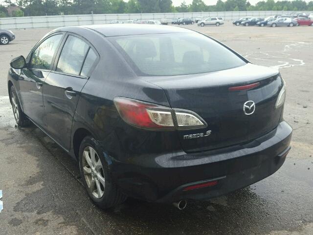 JM1BL1VFXB1900341 - 2011 MAZDA 3 BLACK photo 3