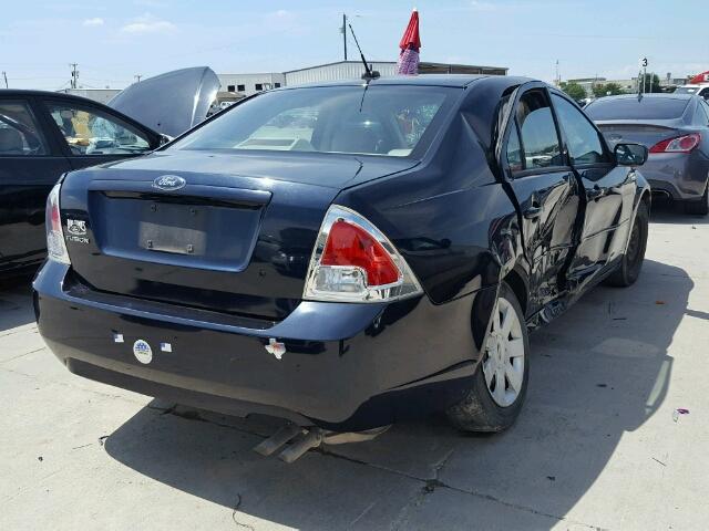 3FAHP06Z18R161995 - 2008 FORD FUSION S BLUE photo 4