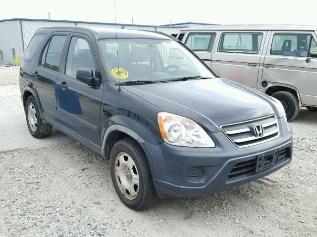 JHLRD68596C024628 - 2006 HONDA CR-V LX BLACK photo 1