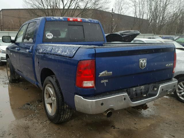 1D3HV13T89J528271 - 2009 DODGE RAM 1500 BLUE photo 3