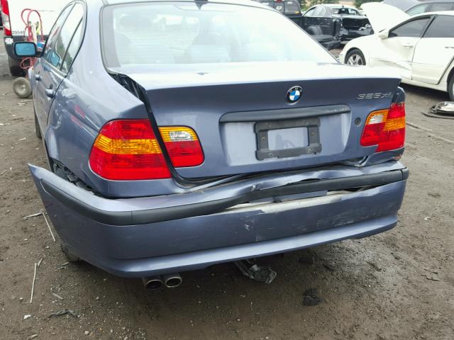 WBAEU33414PF61184 - 2004 BMW 325 XI BLUE photo 9