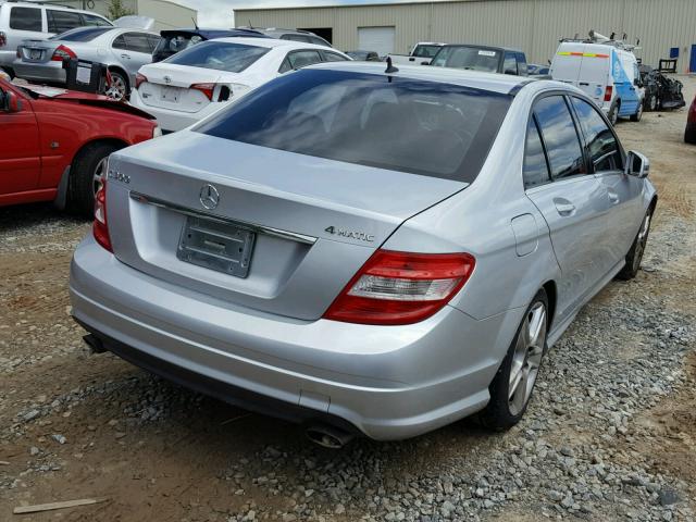 WDDGF8BB0AF446390 - 2010 MERCEDES-BENZ C 300 4MAT SILVER photo 4