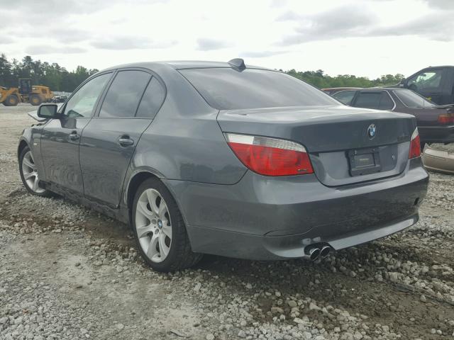 WBANB53517CN93524 - 2007 BMW 550 I GRAY photo 3