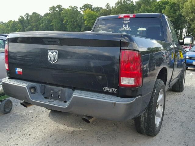 1D3HB16K39J522292 - 2009 DODGE RAM 1500 BLACK photo 4