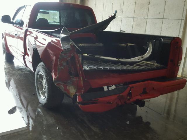 1B7GL22XXYS547210 - 2000 DODGE DAKOTA RED photo 9