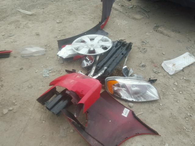 KL1TD5DE1AB100075 - 2010 CHEVROLET AVEO LS RED photo 9