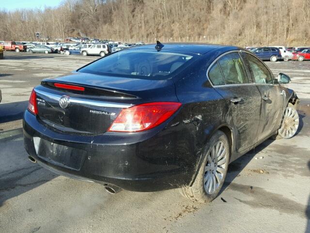 2G4GS5EV1D9217753 - 2013 BUICK REGAL PREM BLACK photo 4