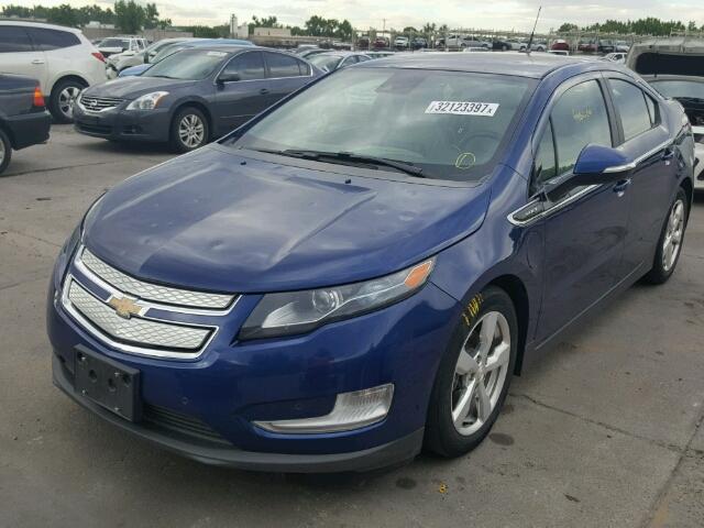 1G1RD6E4XDU149243 - 2013 CHEVROLET VOLT BLUE photo 2