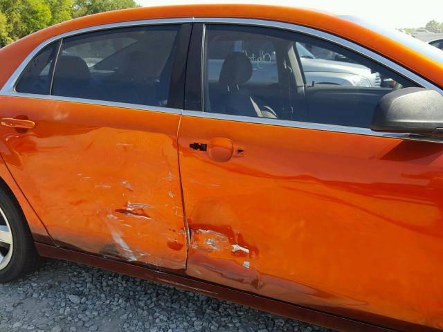 1G1ZA5EU4CF147977 - 2012 CHEVROLET MALIBU LS ნარინჯისფერი ფოტო 9