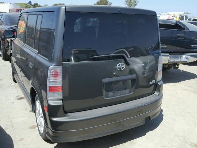 JTLKT334950213041 - 2005 TOYOTA SCION XB GRAY photo 3
