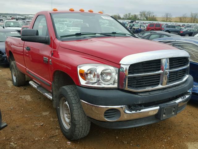 3D7KS26C17G762393 - 2007 DODGE RAM 2500 S RED photo 1