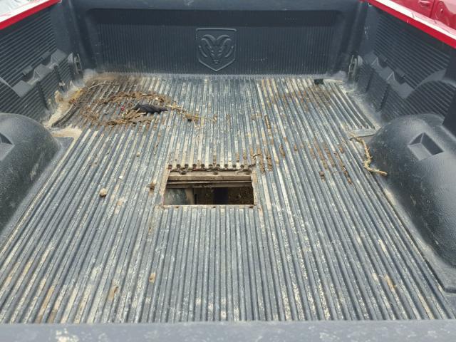 3D7KS26C17G762393 - 2007 DODGE RAM 2500 S RED photo 6