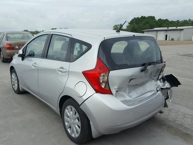 3N1CE2CP1EL380255 - 2014 NISSAN VERSA NOTE SILVER photo 3