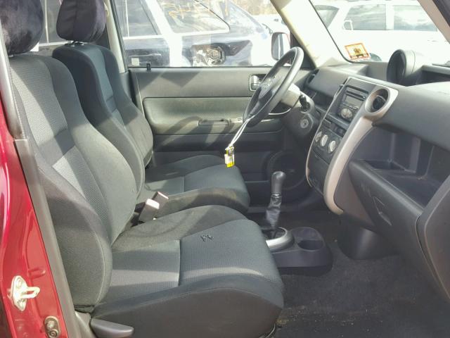 JTLKT334164127653 - 2006 TOYOTA SCION XB RED photo 5