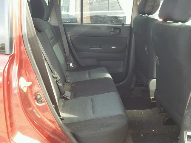 JTLKT334164127653 - 2006 TOYOTA SCION XB RED photo 6