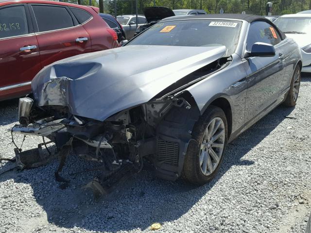 WBALW7C52DDX58347 - 2013 BMW 640 I GRAY photo 2