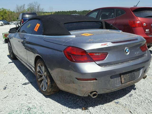 WBALW7C52DDX58347 - 2013 BMW 640 I GRAY photo 3