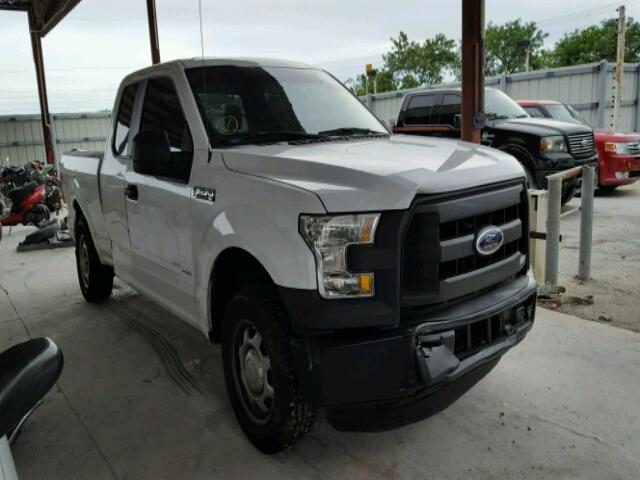 1FTEX1CP1FKD53585 - 2015 FORD F150 SUPER WHITE photo 1