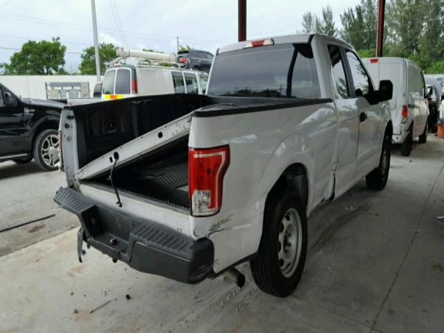 1FTEX1CP1FKD53585 - 2015 FORD F150 SUPER WHITE photo 4