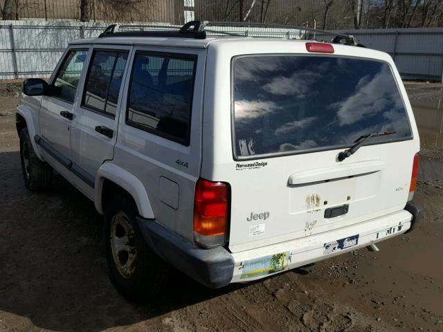 1J4FF68S4XL622850 - 1999 JEEP CHEROKEE S WHITE photo 3