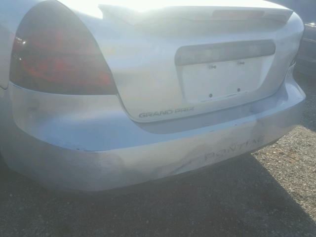 2G2WP522251305775 - 2005 PONTIAC GRAND PRIX SILVER photo 9