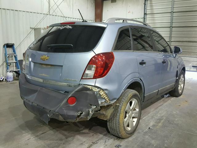 3GNAL2EKXDS637839 - 2013 CHEVROLET CAPTIVA LS BLUE photo 4