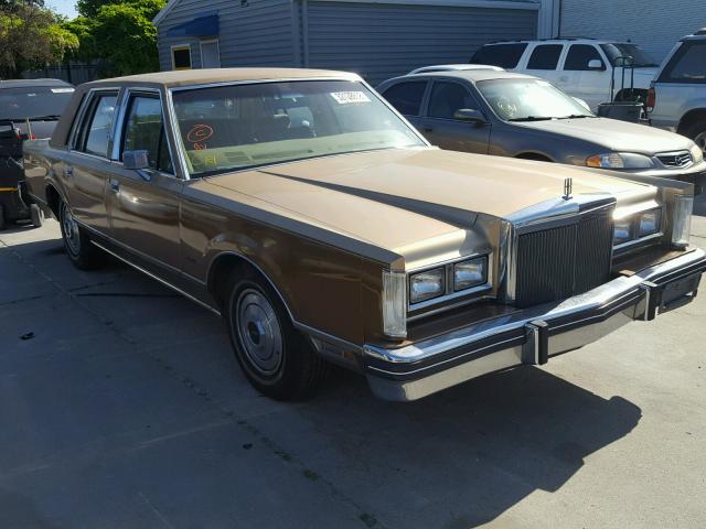 1LNBP96F9EY616000 - 1984 LINCOLN TOWN CAR GOLD photo 1