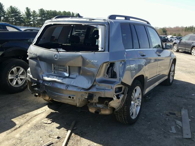 WDCGG8JB0DG052325 - 2013 MERCEDES-BENZ GLK 350 4M GRAY photo 4