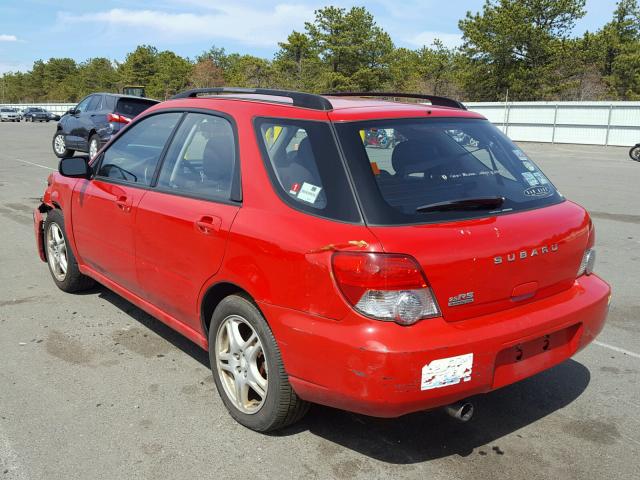 JF1GG67535G804151 - 2005 SUBARU IMPREZA RS RED photo 3