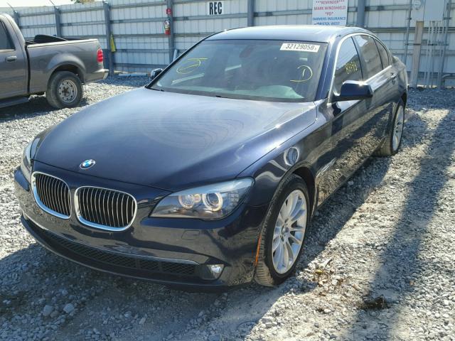 WBAKC6C53BC395297 - 2011 BMW 750I BLUE photo 2