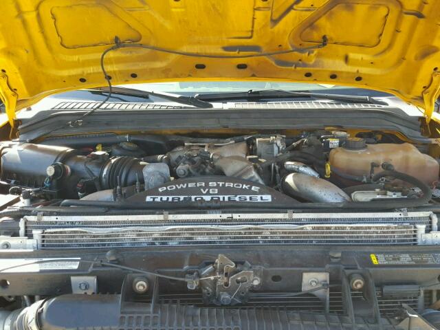 1FDAW56R18EE10029 - 2008 FORD F550 SUPER YELLOW photo 7