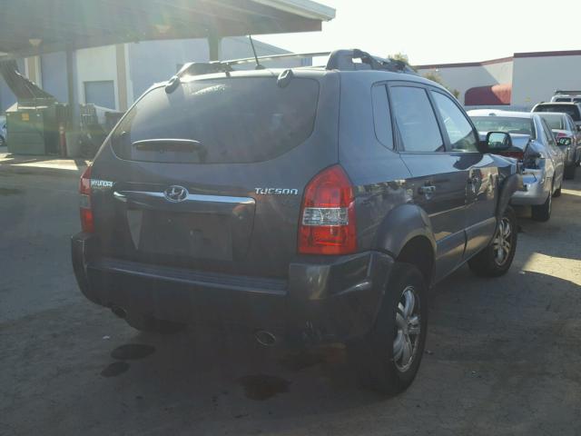 KM8JN12D67U666144 - 2007 HYUNDAI TUCSON SE GRAY photo 4