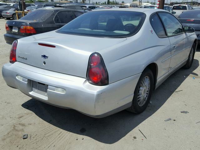 2G1WW12E829115132 - 2002 CHEVROLET MONTE CARL ვერცხლისფერი ფოტო 4