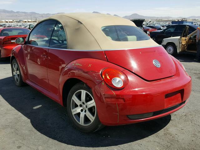 3VWRG31YX6M325721 - 2006 VOLKSWAGEN NEW BEETLE 红色 照片 3