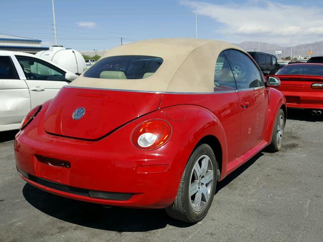 3VWRG31YX6M325721 - 2006 VOLKSWAGEN NEW BEETLE 红色 照片 4