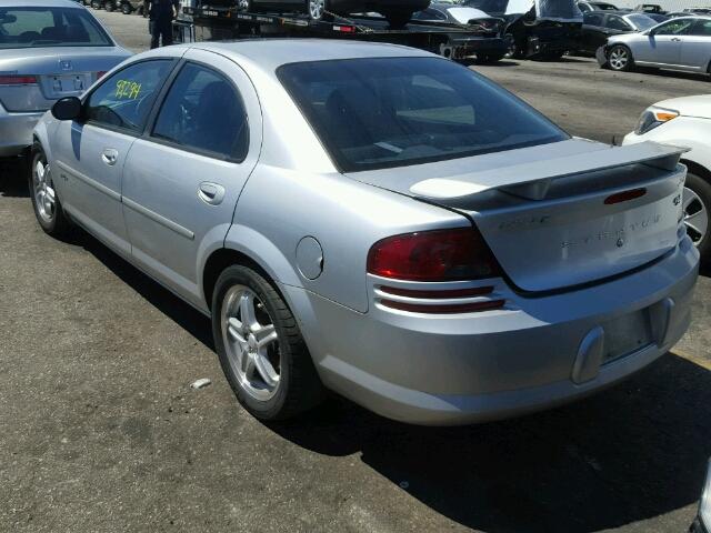 1B3AL76R92N264321 - 2002 DODGE STRATUS R/ SILVER photo 3