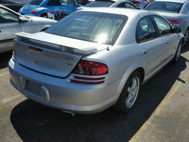 1B3AL76R92N264321 - 2002 DODGE STRATUS R/ SILVER photo 4