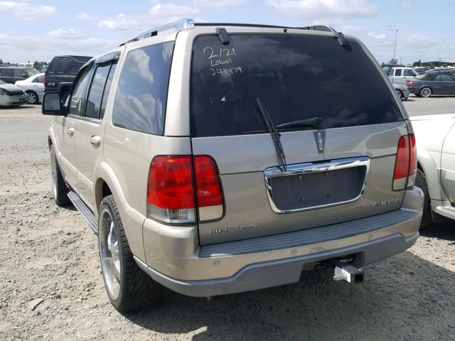 5LMEU68H84ZJ44879 - 2004 LINCOLN AVIATOR 米色 照片 3