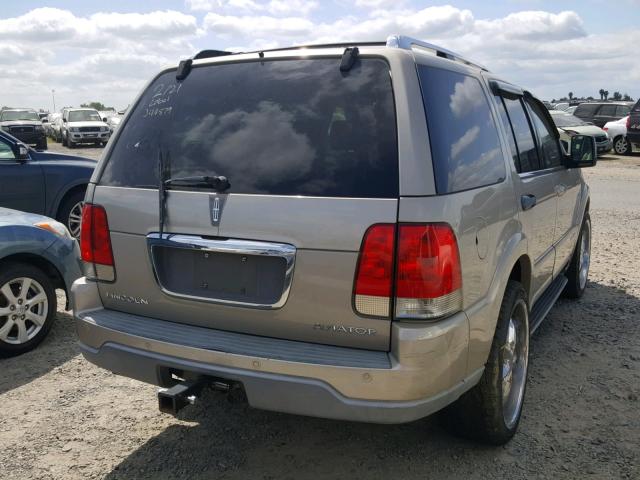 5LMEU68H84ZJ44879 - 2004 LINCOLN AVIATOR BEIGE photo 4