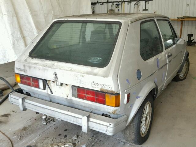 1VWAG0178EV103525 - 1984 VOLKSWAGEN RABBIT L SILVER photo 4