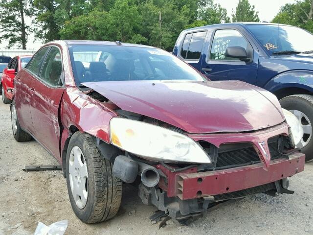 1G2ZF57B784160184 - 2008 PONTIAC G6 VALUE L RED photo 1