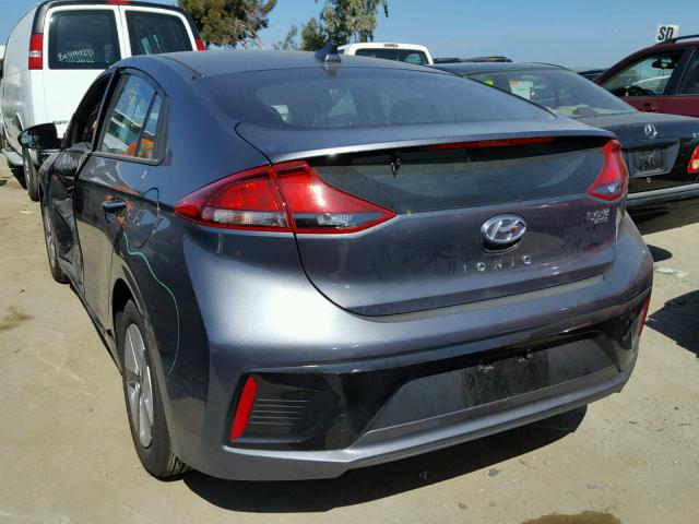 KMHC65LCXJU066141 - 2018 HYUNDAI IONIQ BLUE SILVER photo 3