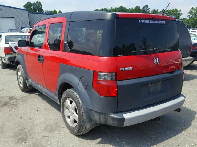 5J6YH28625L024994 - 2005 HONDA ELEMENT EX RED photo 3