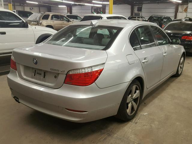 WBANV13598CZ55231 - 2008 BMW 528 XI SILVER photo 4