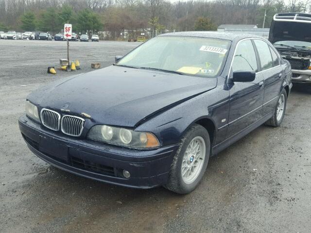 WBADT43481GX23230 - 2001 BMW 525 I AUTO BLUE photo 2