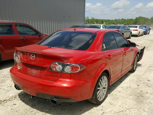 JM1GG12L871108801 - 2007 MAZDA SPEED 6 RED photo 4