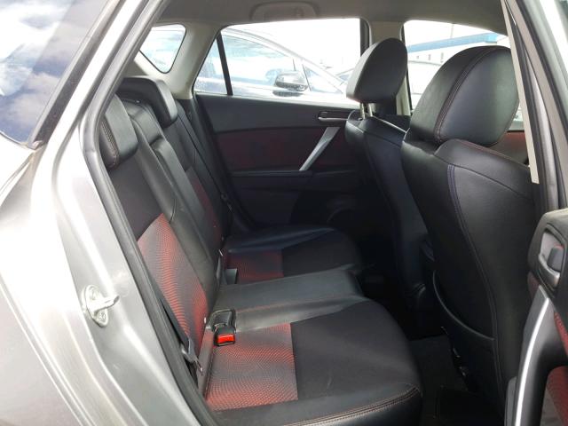 JM1BL1H46A1306189 - 2010 MAZDA SPEED 3 SILVER photo 6