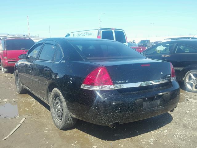 2G1WS583481367749 - 2008 CHEVROLET IMPALA POL BLACK photo 3