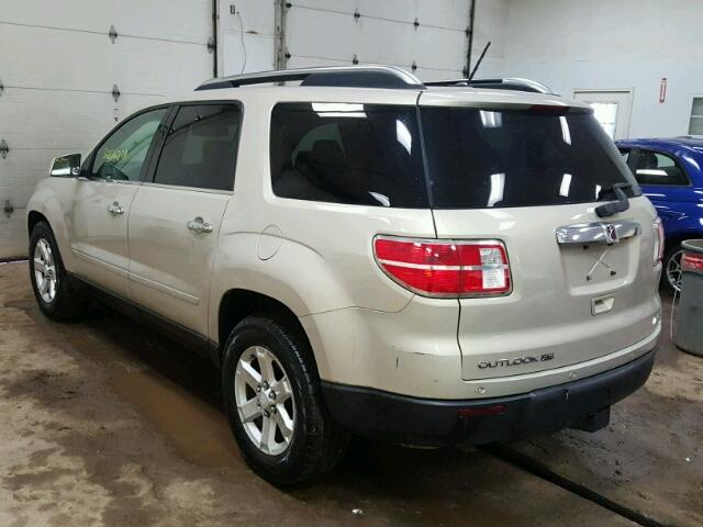 5GZEV23D49J119144 - 2009 SATURN OUTLOOK XR ოქროსფერი ფოტო 3